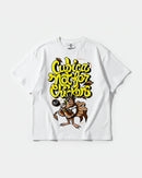 Camiseta Not For Chickens Big Front Oversize Basic Blanco
