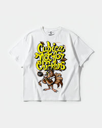 Camiseta Not For Chickens Big Front Oversize Basic Blanco