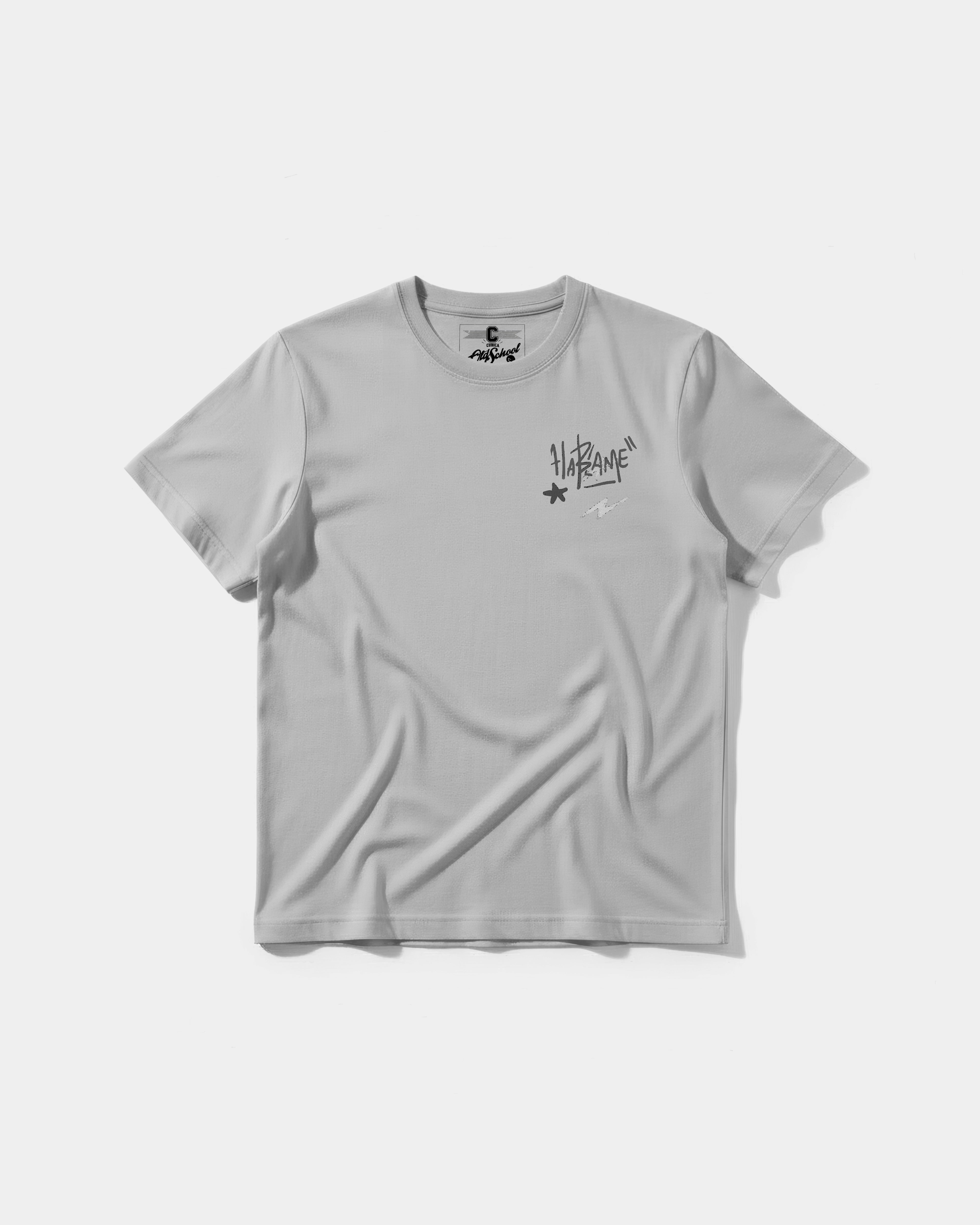 Camiseta Tio Sam White Front Regular Basic Gris