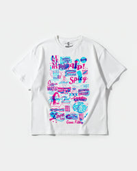 Camiseta Spicy Girl Big Front Oversize Basic Blanco