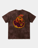 Camiseta Punk Leopard Big Back Oversize Acid Marron