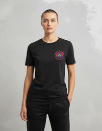 Modelo mide 1,74m y usa talla M
