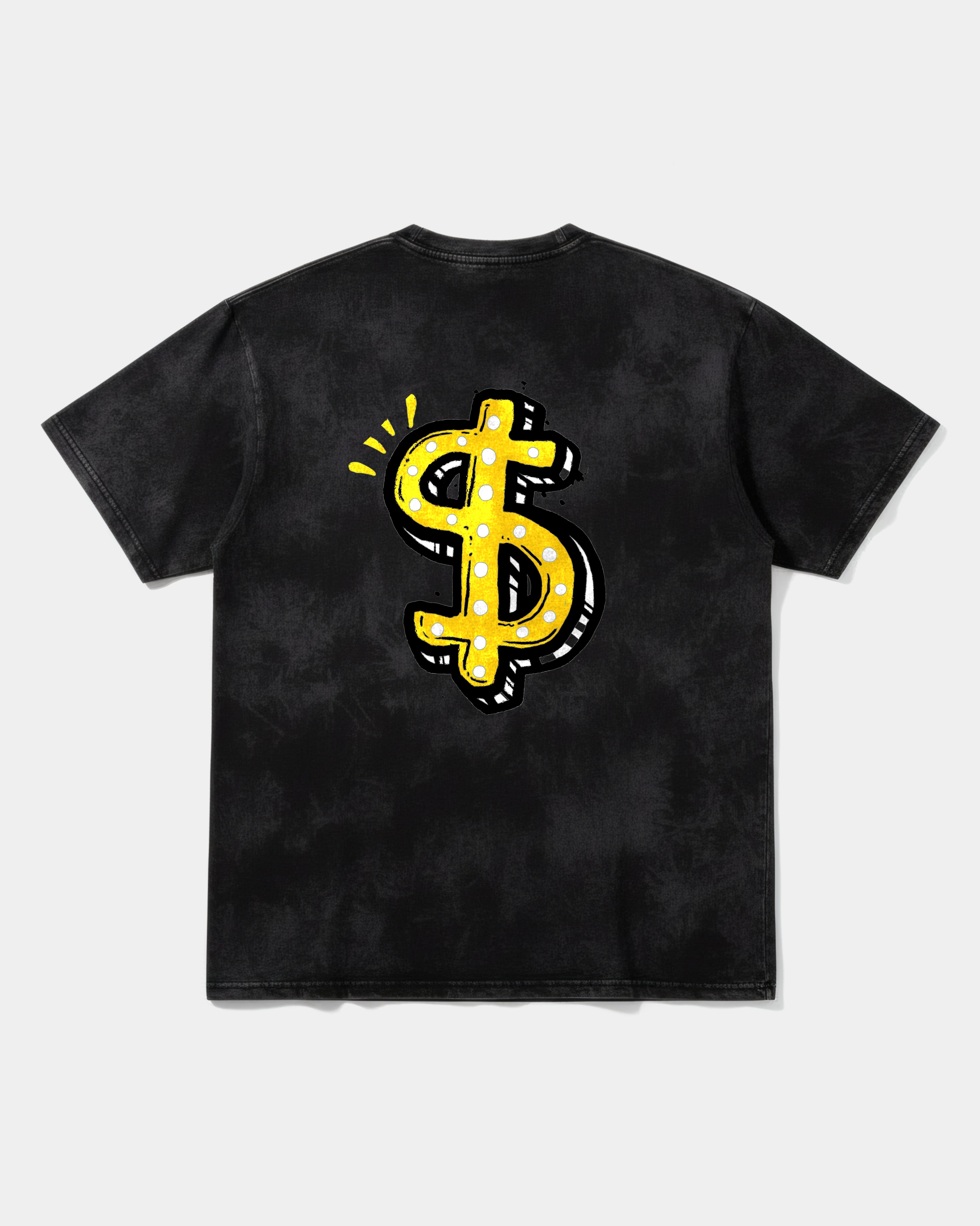 Camiseta Money Money Big Back Oversize Acid