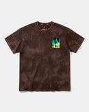 Camiseta Tropical Dusk Pocket Front Oversize Acid Marron