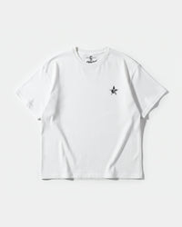 Camiseta Skull Tiger Pocket Front Oversize Basic Blanco