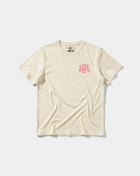 Camiseta Cubica Love Hurts Pocket Regular Beige