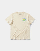 Camiseta Siempre Sonrie Pocket Front Regular Basic Beige