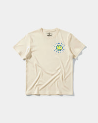 Camiseta Siempre Sonrie Pocket Front Regular Basic Beige