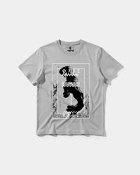 Camiseta Opbe Big Front Regular Basic Gris