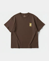 Camiseta King S Cocktail Pocket Front Oversize Basic Marron