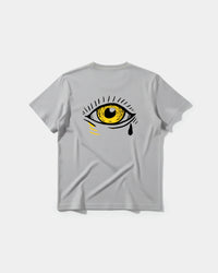 Camiseta Ojo Big Back Regular Basic Gris