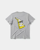 Camiseta Pizza Geek Big Back Regular Basic Gris