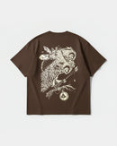 Camiseta Magic Owl Big Back Oversize Basic Marron