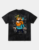 Camiseta Tio Sam Pocket Front Oversize Acid Negro