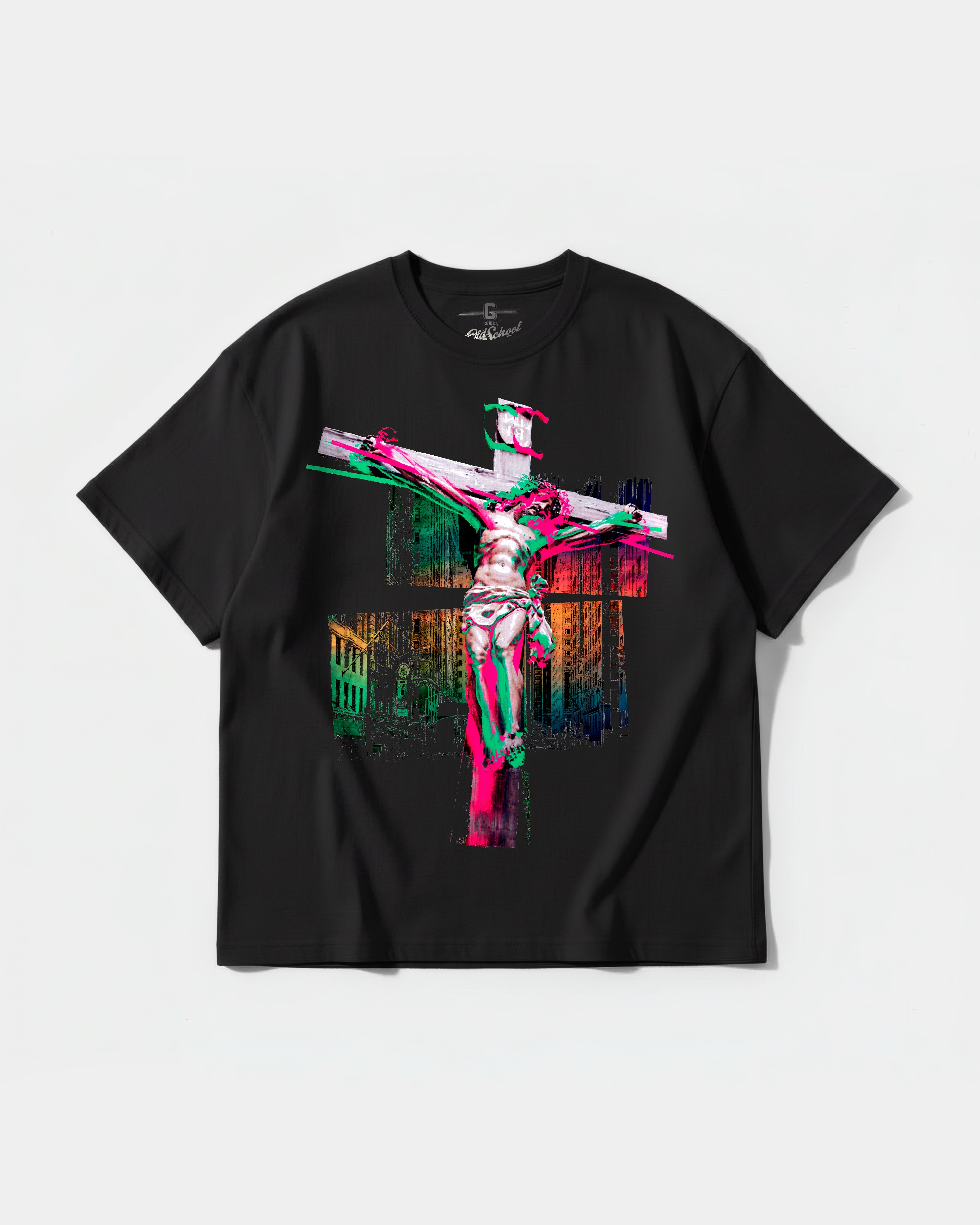 Camiseta Cristo Big Front Oversize Basic
