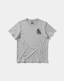 Camiseta Skater Cat Pocket Front Regular Basic Gris