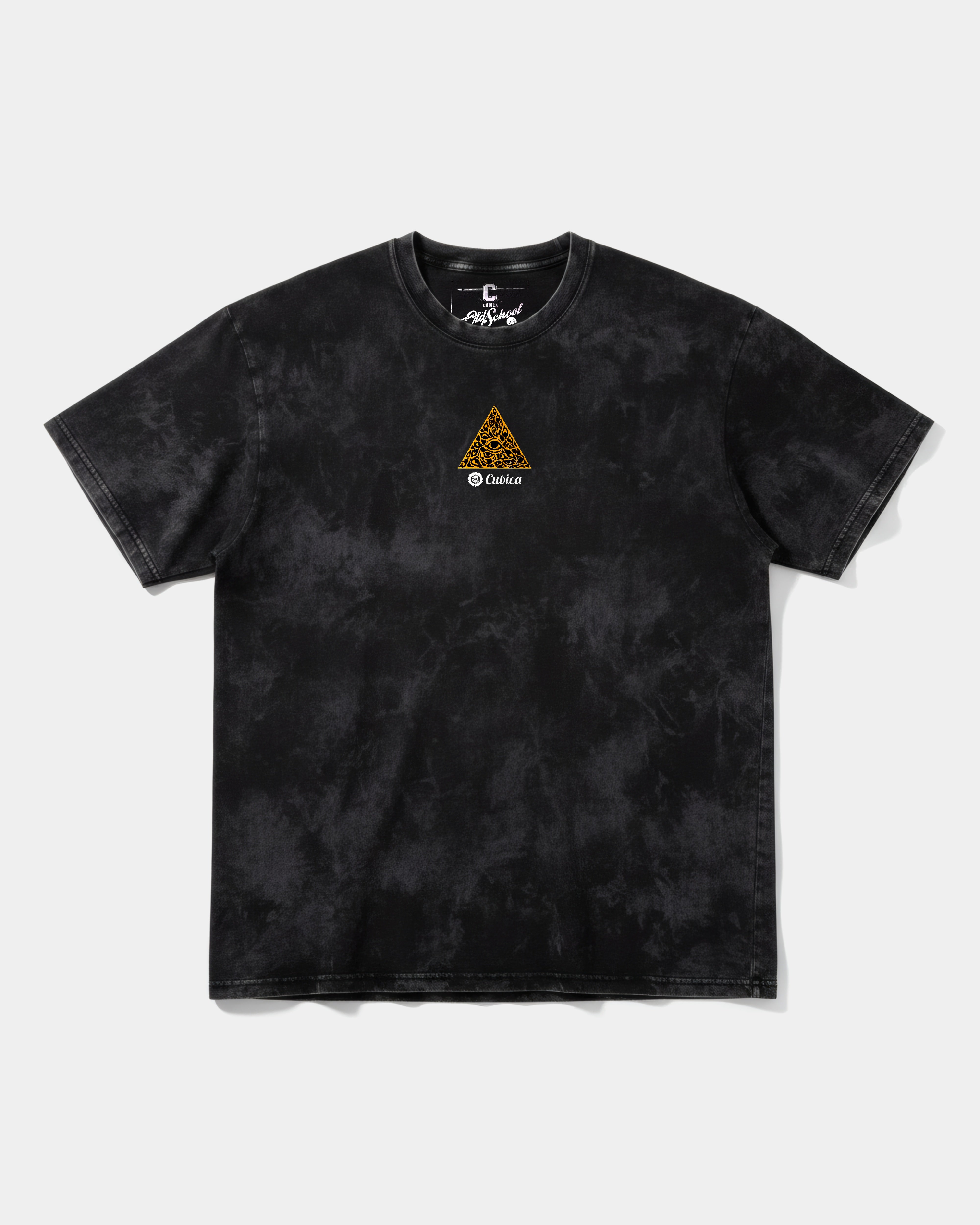 Camiseta Cubica Iluminati Chest Front Oversize Acid