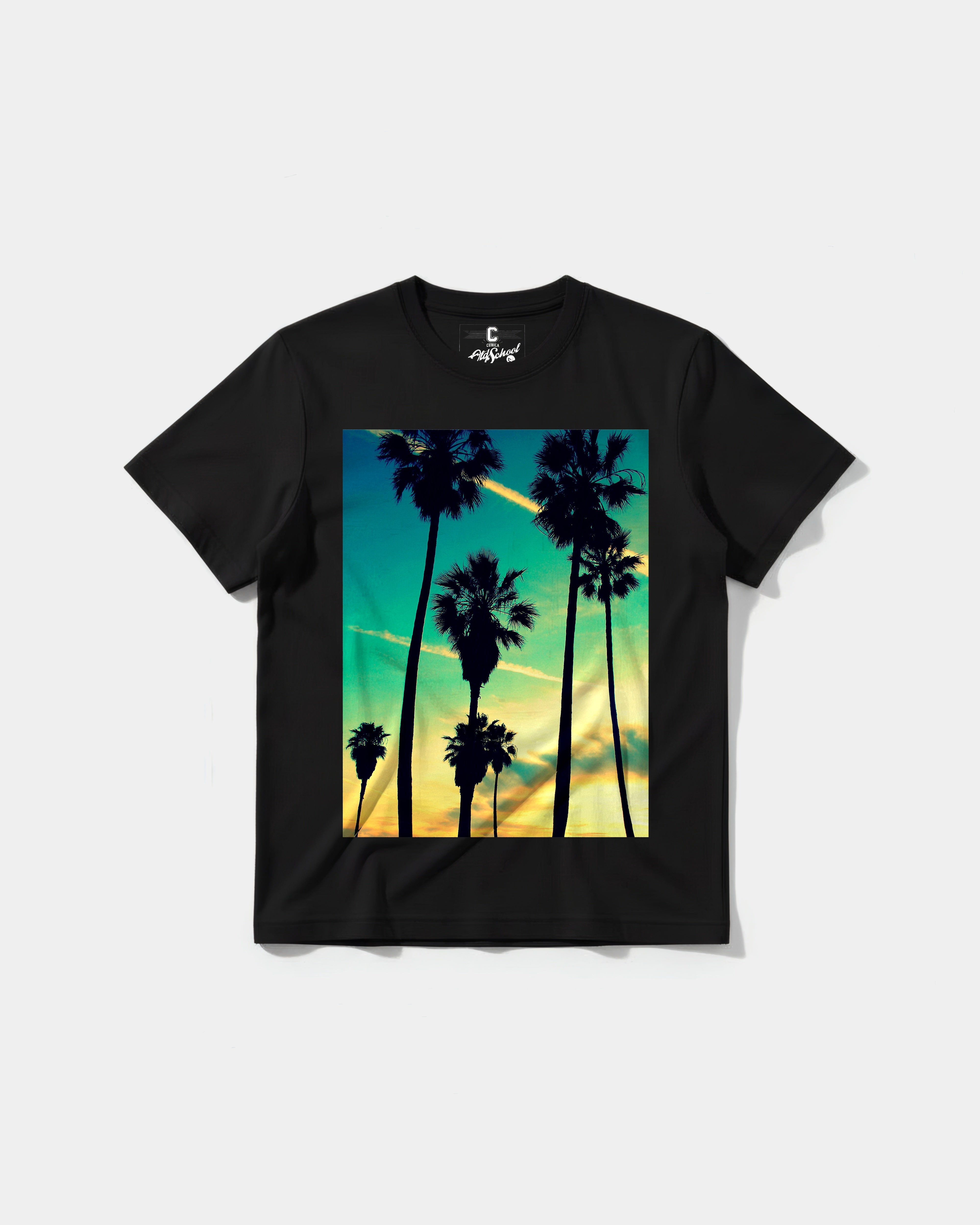 Camiseta Tropical Dusk Big Front Regular Basic