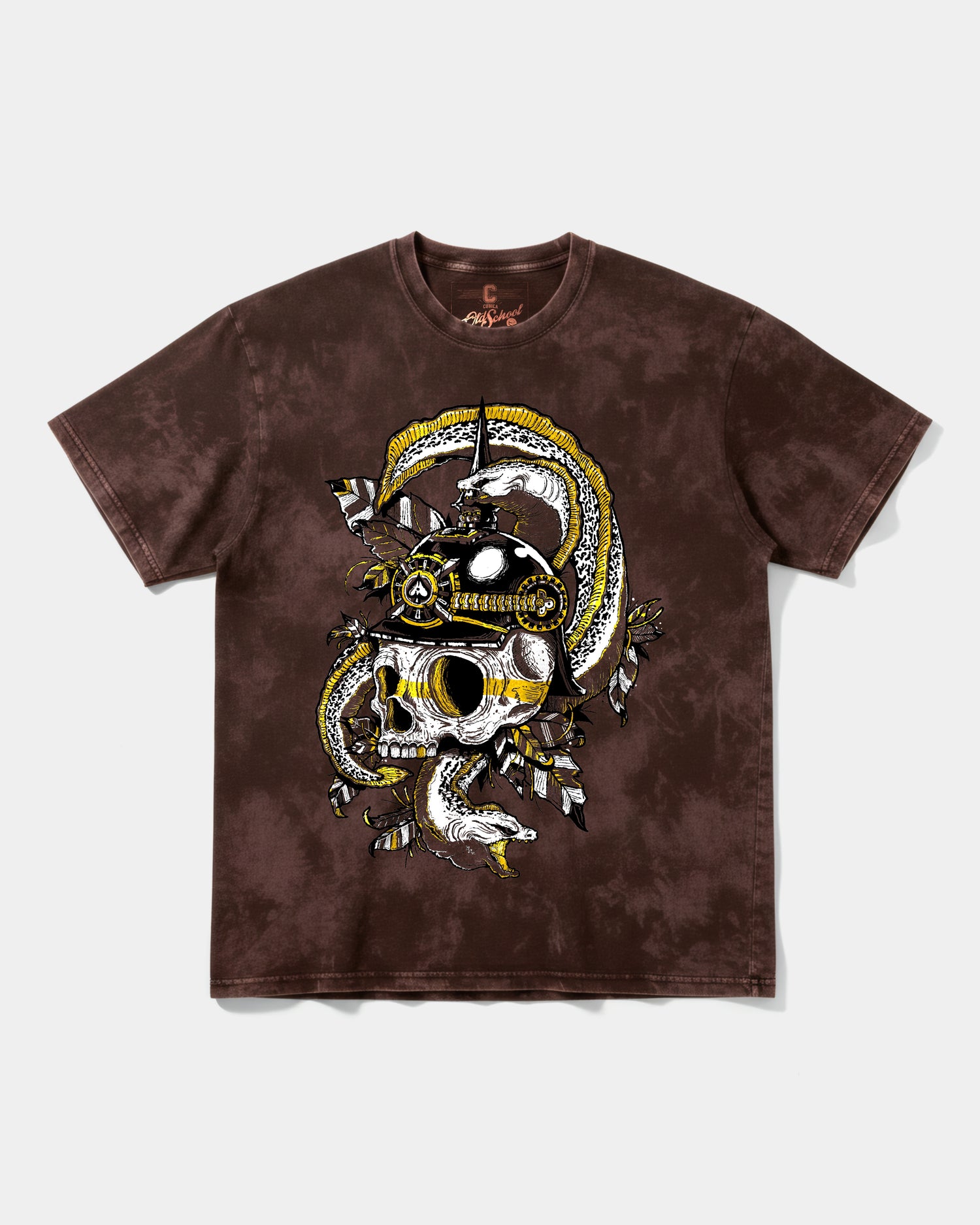 Camiseta Sea Soldier Big Front Oversize Acid Marron