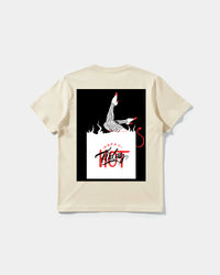 Camiseta Hot Friday White Big Back Regular Basic Beige