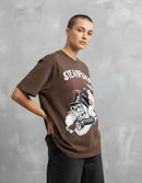 Modelo mide 1,74m y usa talla M