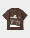 Camiseta Dark Risk White Big Front Oversize Basic Marron