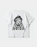 Camiseta Human Lion Big Back Oversize Basic Blanco