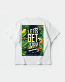 Camiseta Let S Get Away Big Back Oversize Basic Blanco