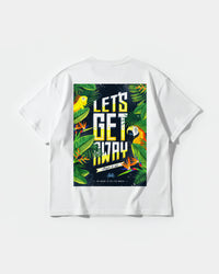 Camiseta Let S Get Away Big Back Oversize Basic Blanco