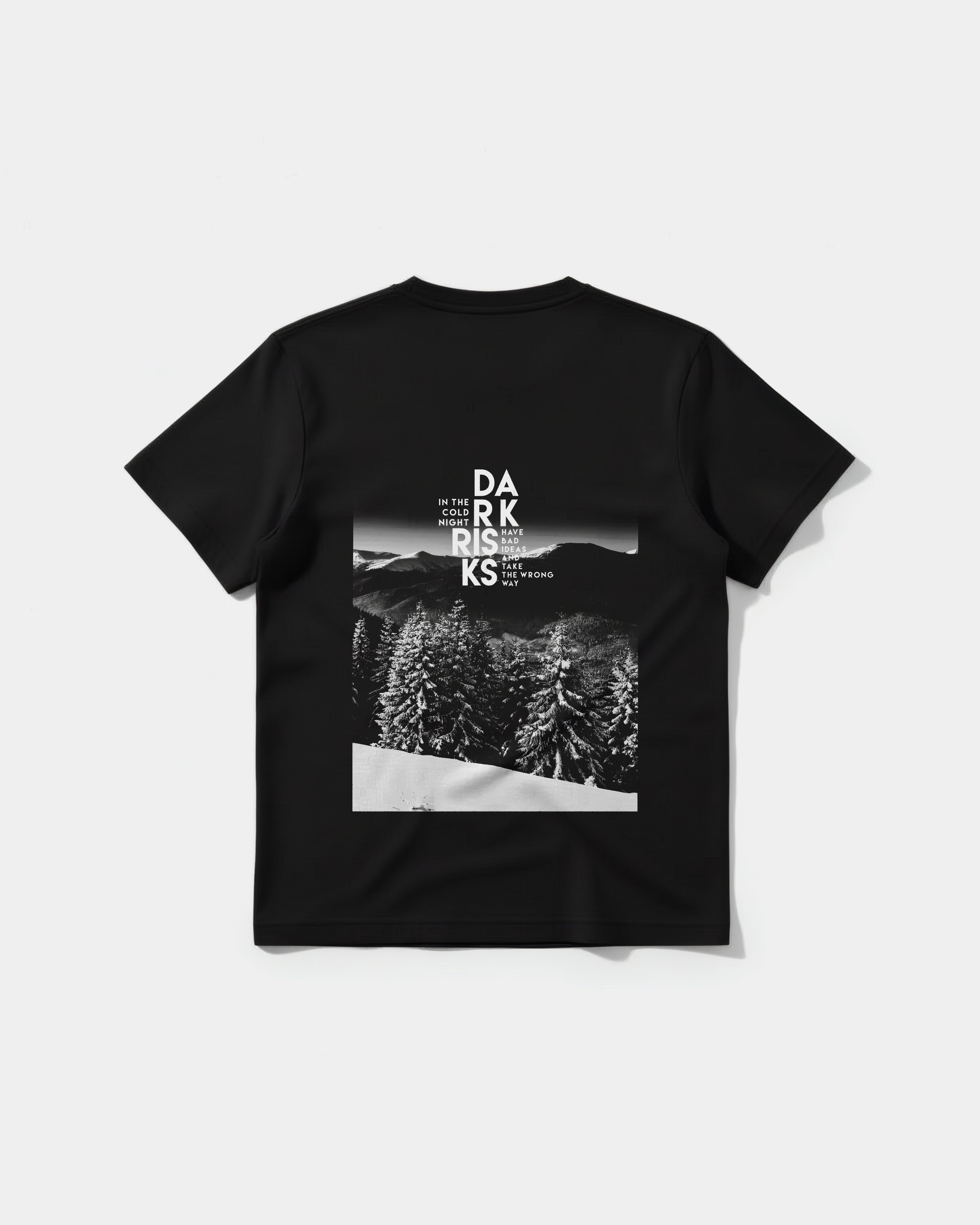 Camiseta Dark Risk White Big Back Regular Basic