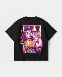 Camiseta Tokio 2050 Big Back Oversize Basic Negro