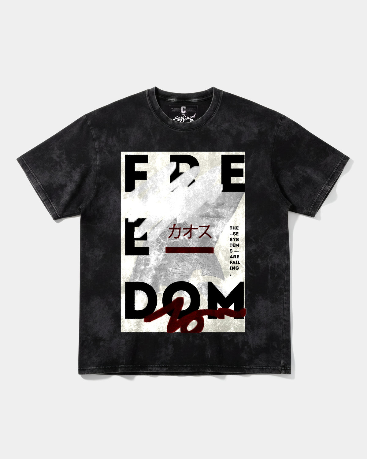 Freedom Big Front Oversize Acid T-Shirt