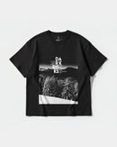 Camiseta Dark Risk White Big Front Oversize Basic Negro