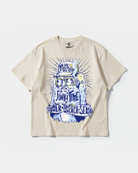 Camiseta Rock Da Body Big Front Oversize Basic Beige