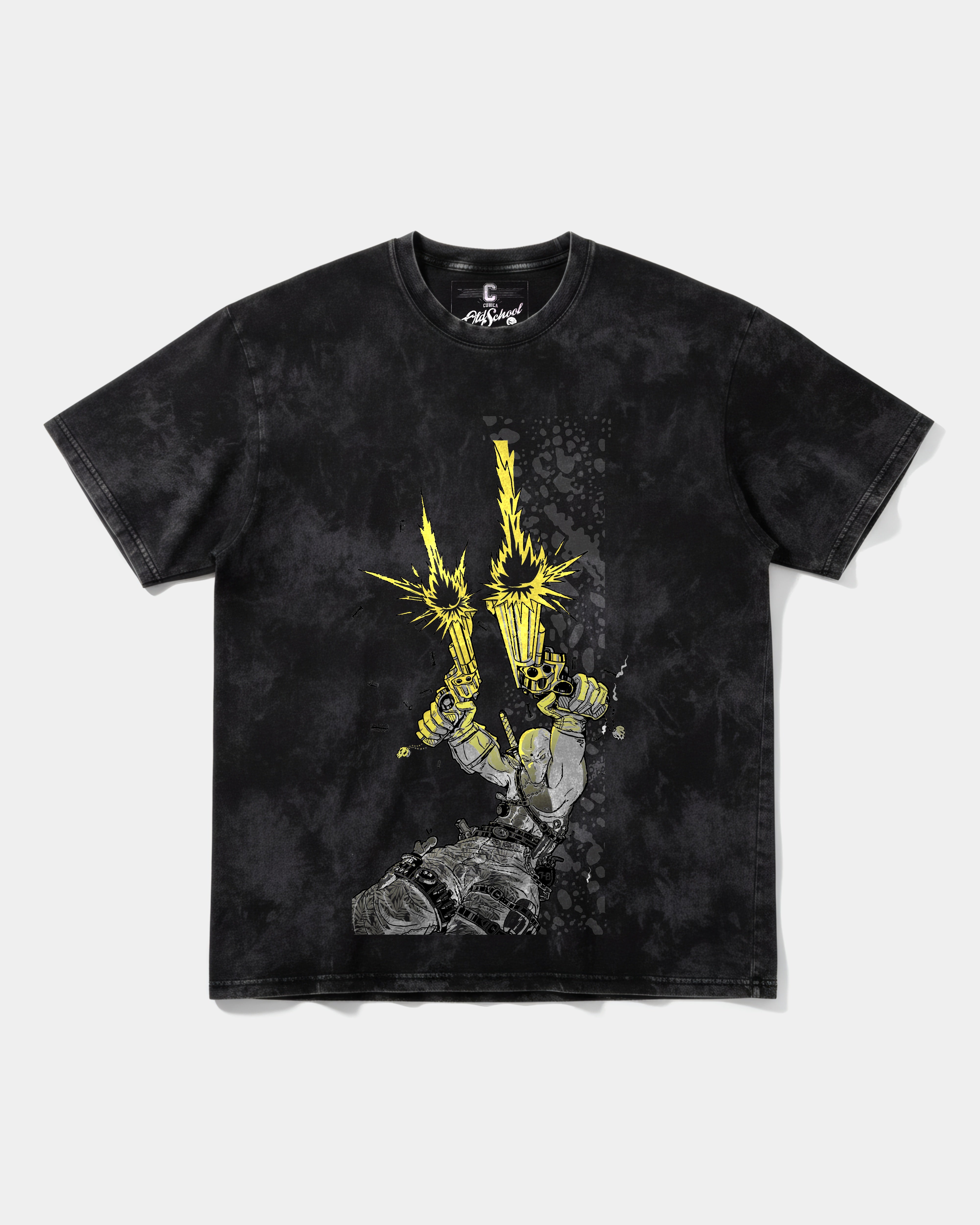 Camiseta Gun Pool Big Front Oversize Acid