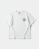 Camiseta Siempre Sonrie Pocket Front Oversize Basic Blanco
