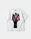 Camiseta Hands M Big Front Oversize Basic Blanco