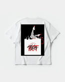 Camiseta Hot Friday White Big Back Oversize Basic Blanco