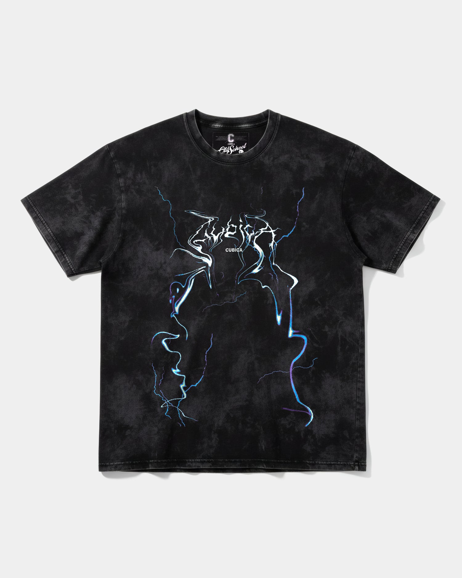 Camiseta Cubirayo Big Front Oversize Acid Negro