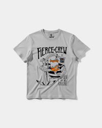 Camiseta Fierce Crew Big Front Regular Basic Gris