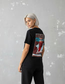 Modelo mide 1,64m y usa talla S