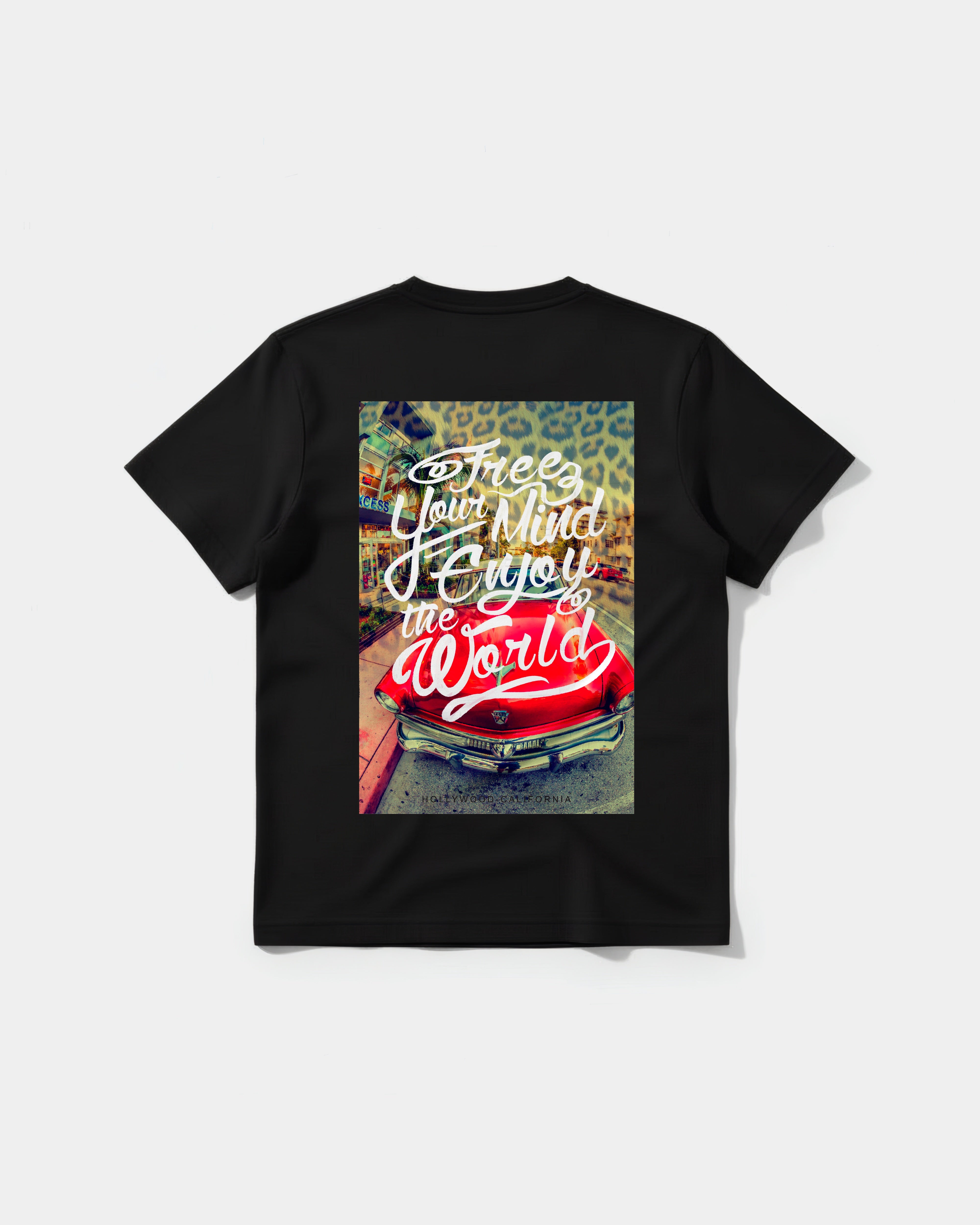 Camiseta Enjoy The World Big Back Regular Basic