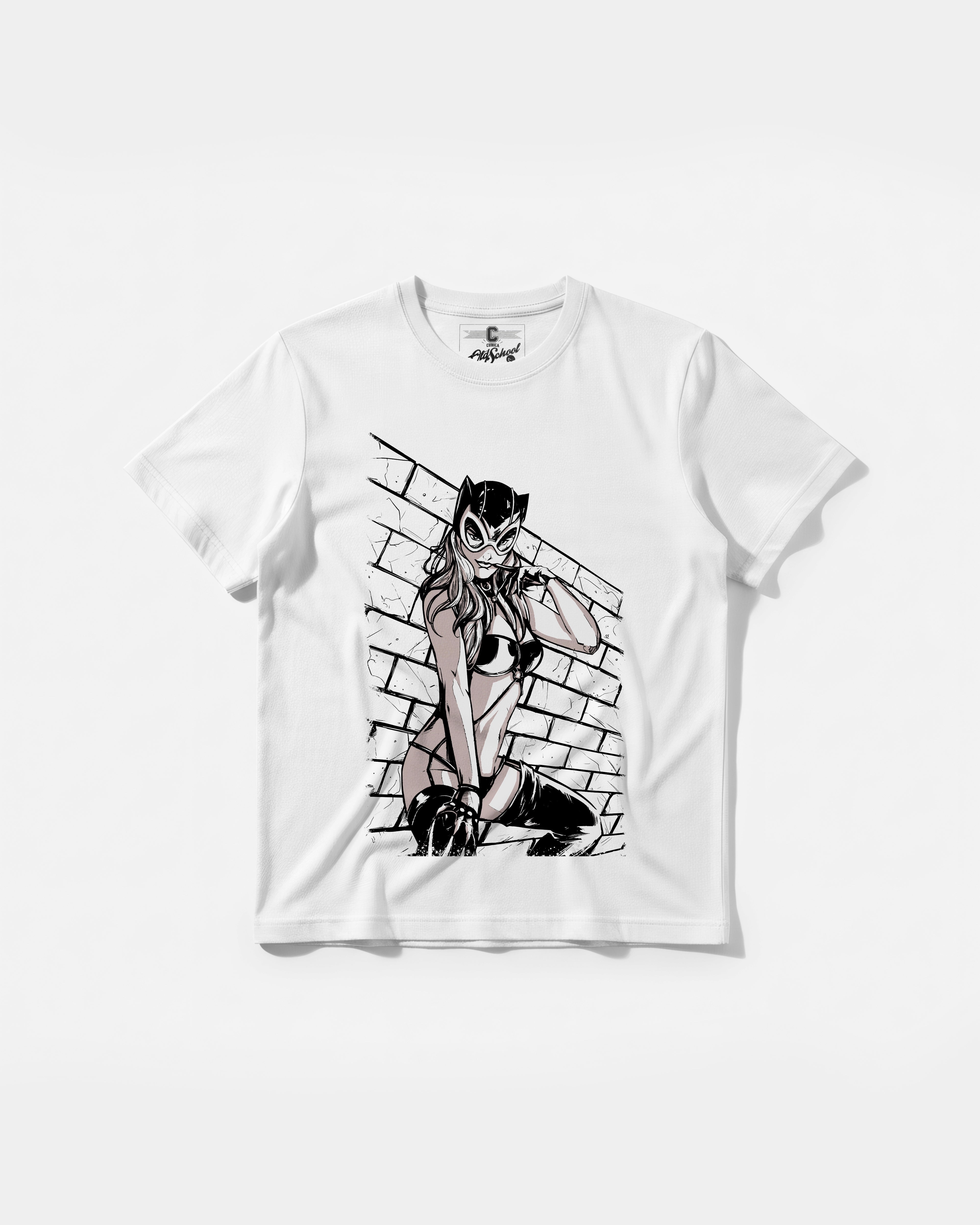 Camiseta Sexy Cat Big Front Regular Basic