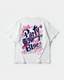 Camiseta Party Beach Big Back Oversize Basic Blanco