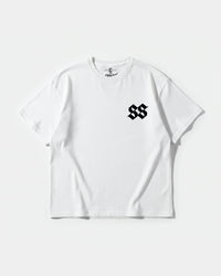 Camiseta Sick Soul Pocket Front Oversize Basic Blanco