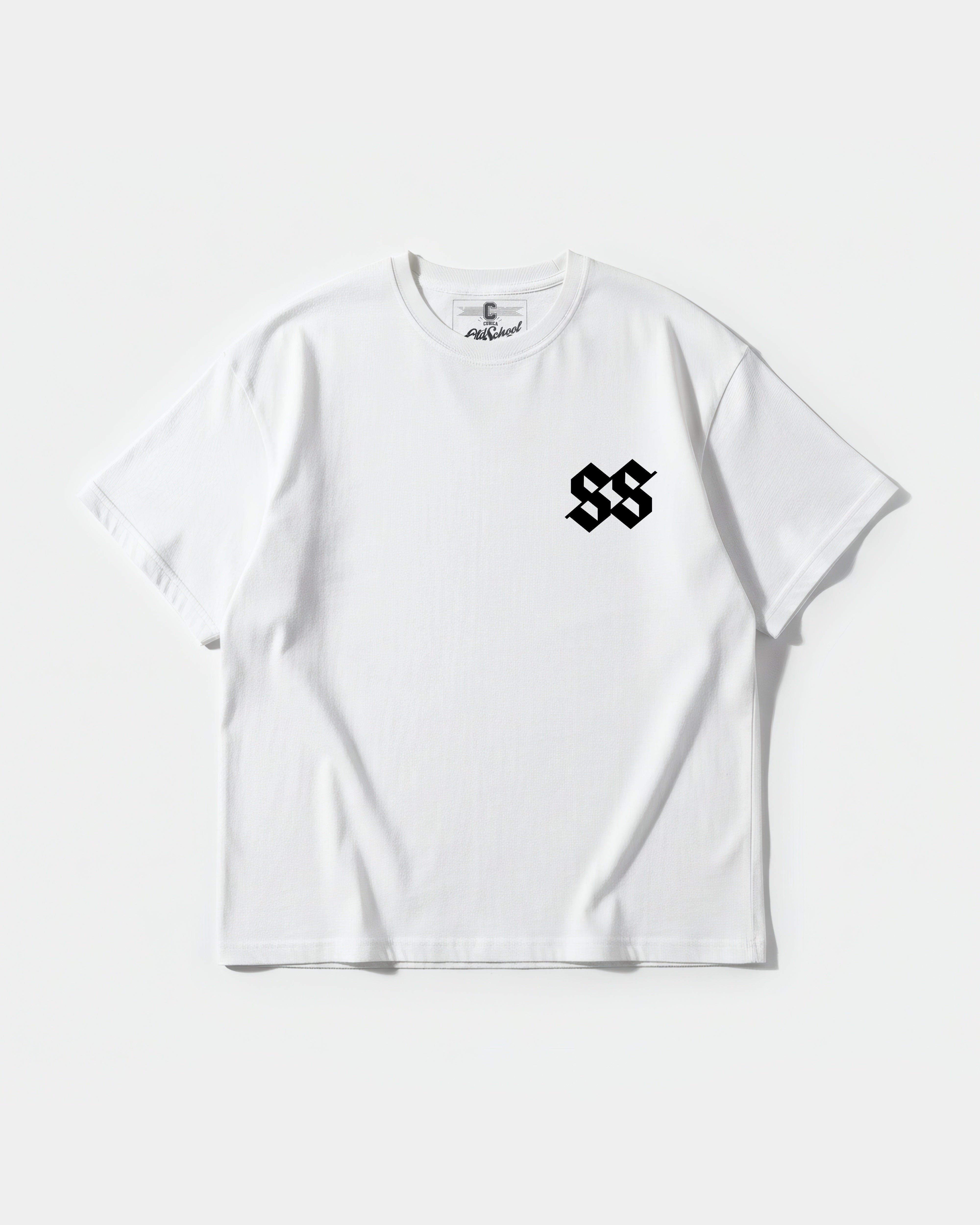 Camiseta Sick Soul Pocket Front Oversize Basic Blanco