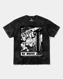 Camiseta Hero Of The Wave Big Front Oversize Acid Negro