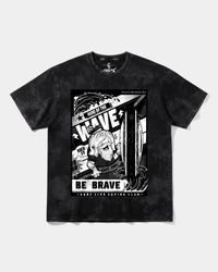 Camiseta Hero Of The Wave Big Front Oversize Acid Negro