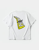 Camiseta Pizza Geek Big Back Oversize Basic Blanco