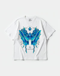 Camiseta Libertad White Big Front Oversize Basic Blanco